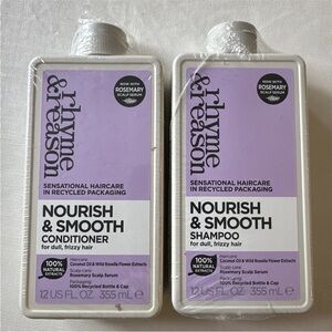 Rhyme & Reason Nourish & Smooth Shampoo & Conditioner Dull Frizzy Hair Serum